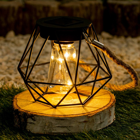 LED Solar Hängelampe Outdoor Gartenlaterne 3000K IP44 Dämmerungssensor