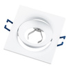 Halogen-Deckeneinbauleuchte quadratisch beweglich weiß GU10