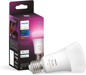 LED-Lampe E27 A60 9W CCT RGB PHILIPS HUE Weiß & COLOR Ambiente Bluetooth Zigbee