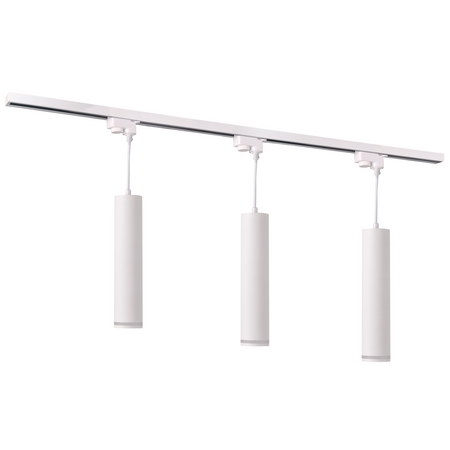 Stromschienen-Kit 1-Phasen-Schiene + 3x GU10 Reflektor Weiß PARIS Sanico Goldlux