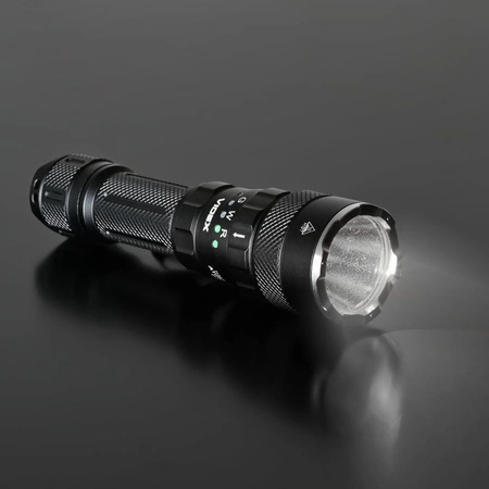 LED Wiederaufladbare Hand-Taschenlampe 3 Lichtfarben 20W 2000lm 5000K Schwarz IP68 Videx