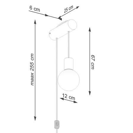 Wandleuchte Überhang G9 Naturholz Weiß Nimbi Peach Puff SL.1645 Sollux