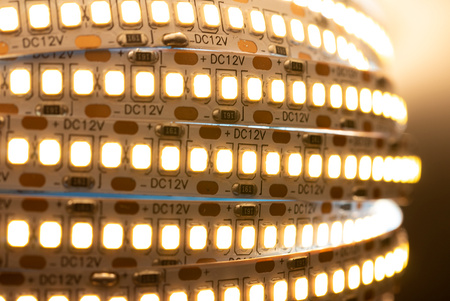 LED-Strip, LED-Streifen 12V 120W 1200LED 2835 10mm 5m warm LUMILED