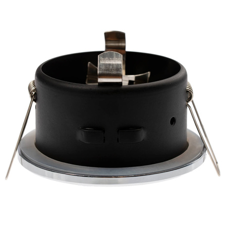 Einbaustrahler GU10, Einbauspot HALOGEN hermetisch für Badezimmer IP44 Chrom AQUA LUMILED