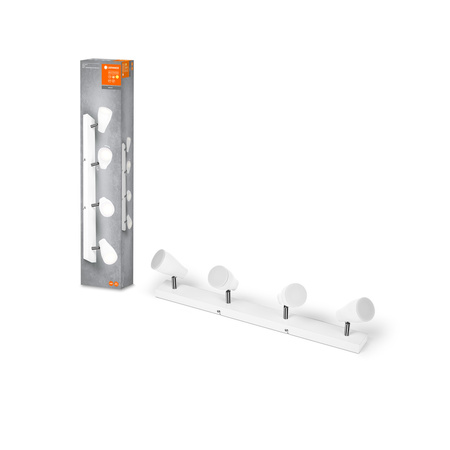 LED-Reflektor-Deckenleuchte Einstellbarer Spot 4-Punkt 17,2 W GU10 Weiß Birne LEDVANCE