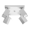MERIDA 4xGU10 Reflektor Halogenstrahler Beweglich Quadratisch 25x25 Weiß SOLLUX