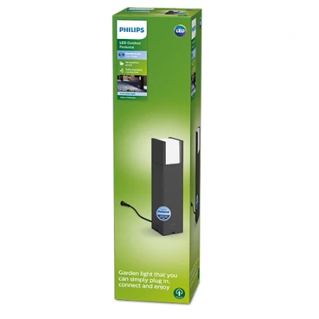 LED-Gartenleuchte für den Außenbereich ARBOR GardenLink 6W 4000K IP44 Mast 40cm Anthrazit PHILIPS