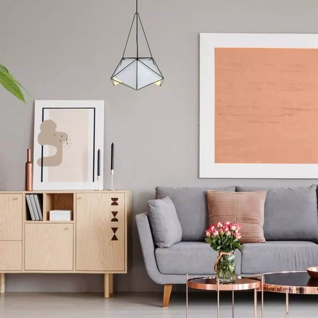 Hängeleuchte E27 Geometrisch schwarz PRISM 40x54cm VT-7401 V-TAC