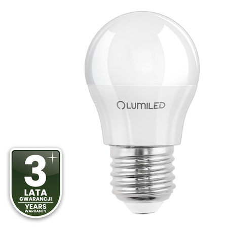 6x LED-Lampe E27 Kugel P45 10W = 75W 1100lm 6500K kaltweiß 180° LUMILED
