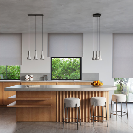 REA 1 E14 Grau Modern SOLLUX Pendelleuchte für die Decke