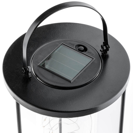 LED-Solarlampe für den Außenbereich Garten stehend Hängelaterne 3000K IP44 46cm Dämmerungssensor