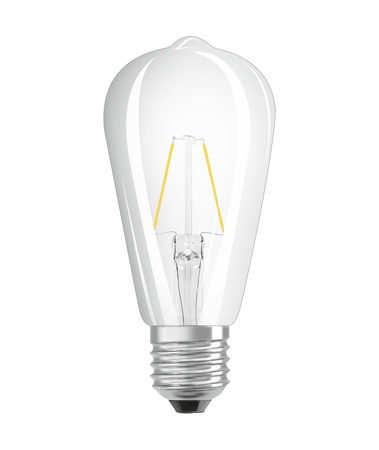 LED-Glühbirne ST64 E27 2.5W = 25W 250lm 2700K Warm 300° Retrofit Glühfaden CLASSIC Osram