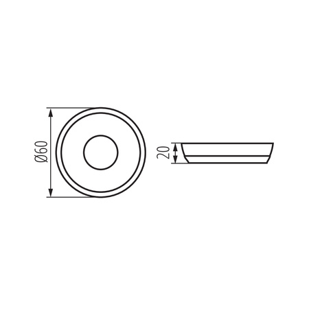 Fernbedienung für LED-Streifen REMOTE O 1 MONO/CCT-B 1-Zone Schwarz KANLUX