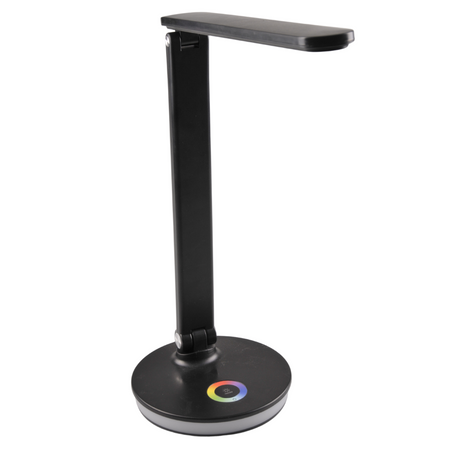 LED Tischlampe 7W 450lm 4000K Neutral RGB 120° Schwarz Dimmbar Neptun Sanico Goldlux