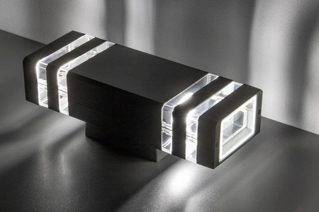 Garten Wandleuchte Double top down INEZ DUO LED 2x GU10 ALUMINIUM Dunkelgrau IP54