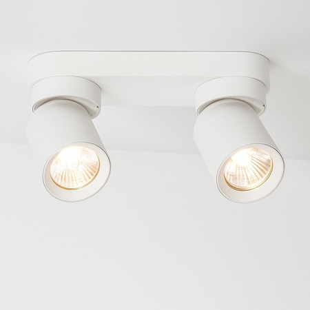 TIMO Decken-/Wandleuchte Wandleuchte Reflektor bewegliche Halogenleuchte 2 xGU10 weißes LVT