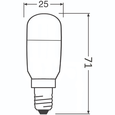 LED Leuchtmittel E14 T25 3,2W = 25W 250lm 2700K Warm 160° PHILIPS
