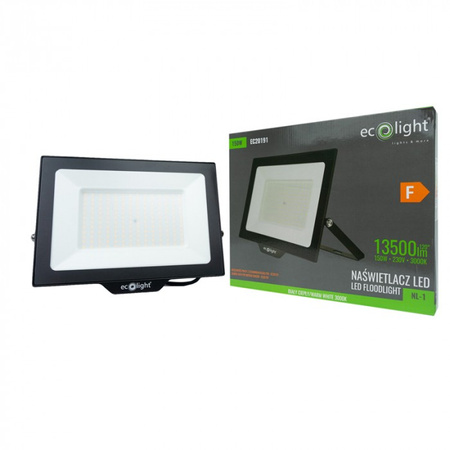 LED-Flutlicht Reflektor 150W 13500lm 3000K Warm IP65 NL-1 Ecolight