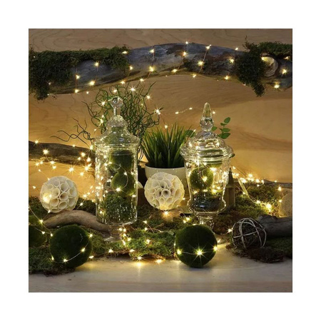 Solar Garland Garden DEKORATIVE Lichterkette 100 LEDs warme Farbe