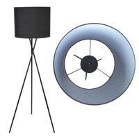 Sanico Goldlux E27 Schwarz Tekla Stehleuchte