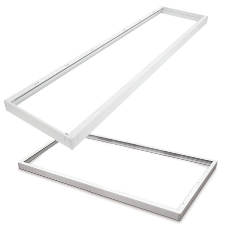 Aufputzrahmen 45mm für LED Panel 30x120cm Klik Weiß Kobi
