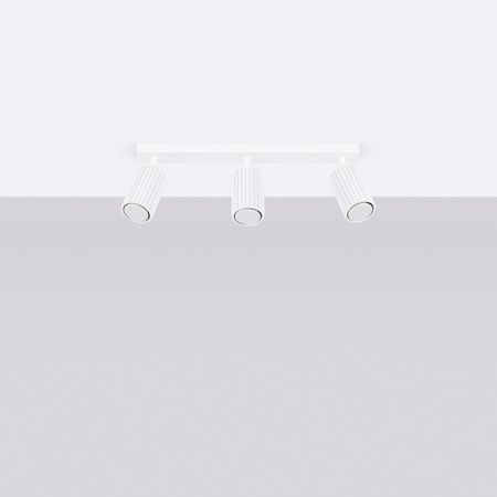 Tuba Spot Reflektor-Deckenleuchte 3x GU10 Weiß Carbon Deep Space SL.1543 Sollux