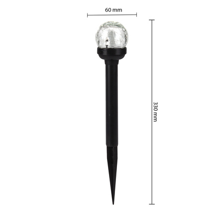 LED Solar Gartenlampe Drive 5500-6000K IP44 33cm Dämmerungssensor