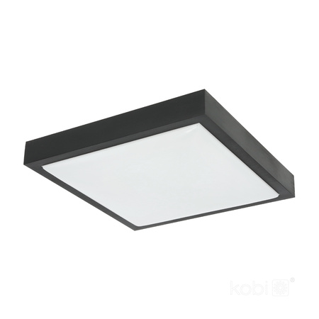 Plafond LED-Deckenleuchte SAMIRA S 2x E27 30cm IP20 Schwarz KOBI