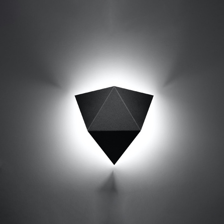 LED SOLIDO 2xG9Wandleuchte Dreieckig schwarz SOLLUX