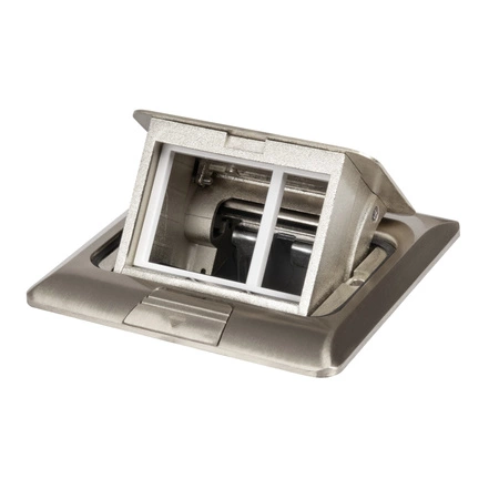 Bodenbox BIURO+ 12x12cm Aluminium KANLUX