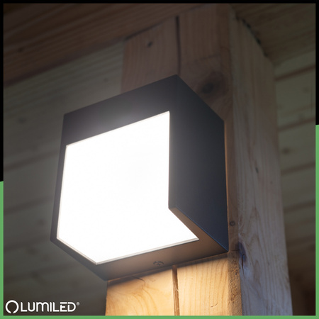 Garten-Wandleuchte LED Außenwandleuchte IP54 12W 3000K RUBUS LUMILED