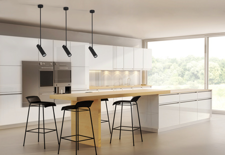 EYE SUPER B 6503 Nowodvorski Schwarz GU10 Deckenaufhängung 77cm Moderne Pendellampe