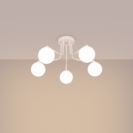 Kronleuchter Decke Pendelleuchte 5x G9 Weiß Astral French Sky SL.1660 Sollux