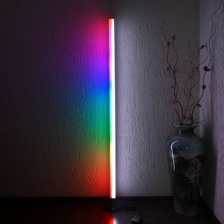 RGB LED Stehlampe 10W 250lm 360° 150cm Schwarz Pilot Videx