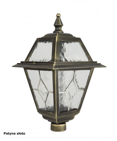 Garten-Stehleuchte für den Außenbereich Buntglas POST K 4011/1/N E27 47 cm Su-Ma