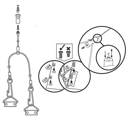 6x Befestigungsklammer CLIPS PANEL 120 KANLUX