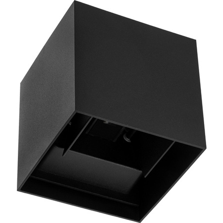 LED-Gartenwandleuchte 2x4W 3000K Nach oben und unten verstellbar Schwarz RIKO KOBI