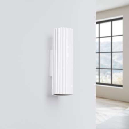 Wandleuchte Wandleuchte Reflektor Tuba Spot 2x GU10 Weiß Carbon Deep Space SL.1647 Sollux