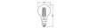 LED-Glühbirne P45 E14 2.2W = 40W 470lm 2700K Warm 330° CLASS A Filament Ultra Efficient Ledvance