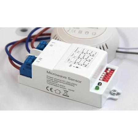 LED-Plafond-Deckenleuchte 2xE27 mit Mikrowellensensor SOLEN quadratisch schwarz