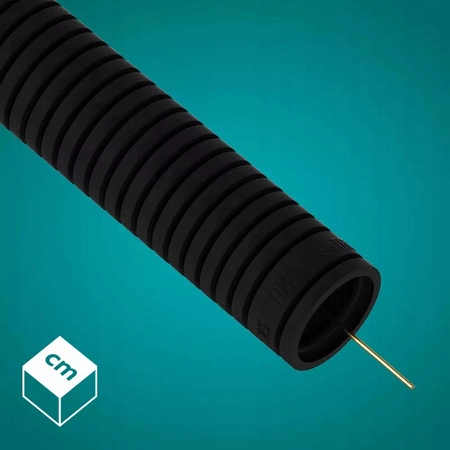 Wellrohr RKGS 25 mm 750N Leitung mit Fernbedienung für Kabelschutz 50m Schwarz AKS ZIELONKA