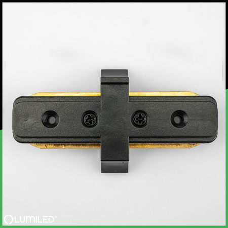 Gerader Steckverbinder für 1-Phasen-Stromschienen-System Schwarz LUMILED