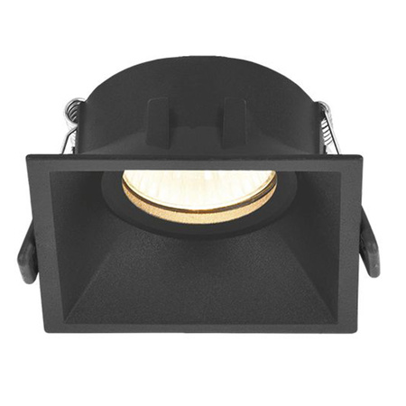 Deckeneinbauleuchte Halogen GU10 VIDEX Schwarz quadratisch