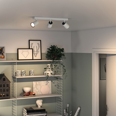 LED PAISLEY Deckenleuchte 3x GU10 Reflektor bewegliche Leuchte Weiß PHILIPS