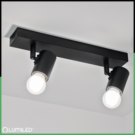 SPOT TUBA Reflektor Halogen-Deckenleuchte 2x E27 GLASA LUMILED