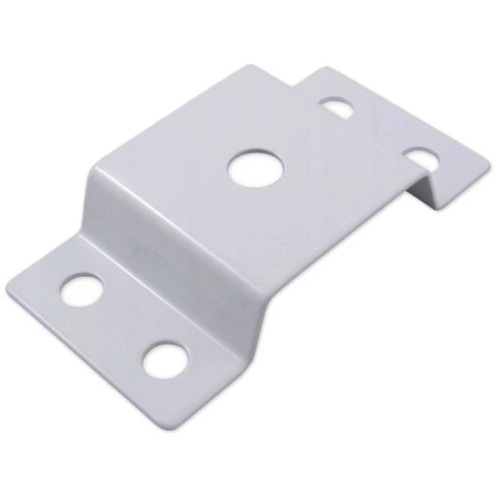 HALTERUNG für eine SOLAR-Straßenlaterne MONTAGE an einem weißen Masterled-Rohr