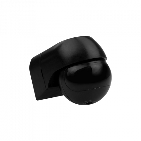 PIR-Bewegungs- und Dämmerungssensor IP44 Aufbaumontage Schwarz 12m 180° CP Ecolight