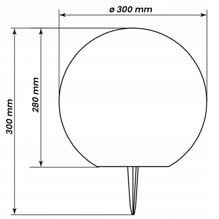 Gartenkugel SOLARLAMPE für den Garten TERRESTRISCHE LED RGB 30cm + Fernbedienung