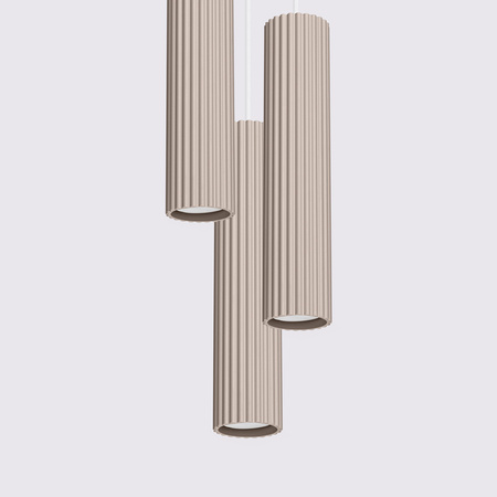 Decke Pendelleuchte 3x GU10 Aluminium Taupe Carbon Deep Space SL.1775 Sollux