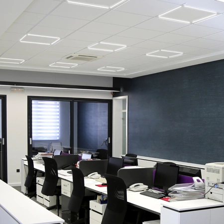 Leuchtrahmen LED Panel UNTERPUTZ 40W 60x60 cm 3300lm NEUTRAL GOLDLUX (Polux)